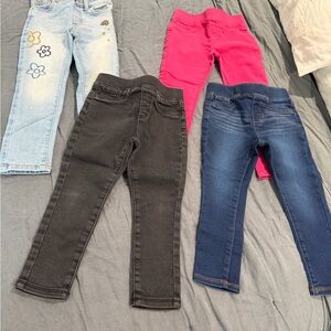 Jumping Beans Kids Jeans Set - Light Blue, Black, Pink, Dark Blue